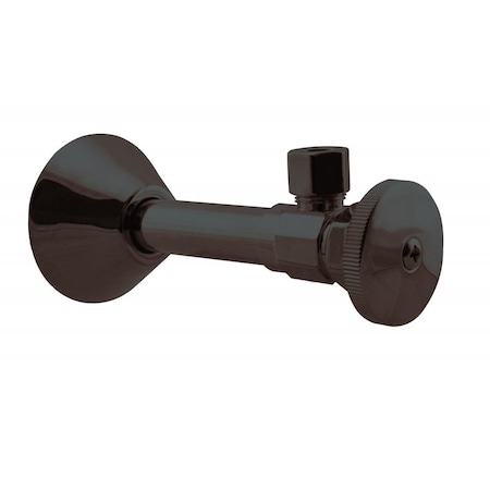 Westbrass Angle Stop, 1/2" Copper Sweat x 3/8" OD Comp. in Oil Rubbed Bronze D1112-12